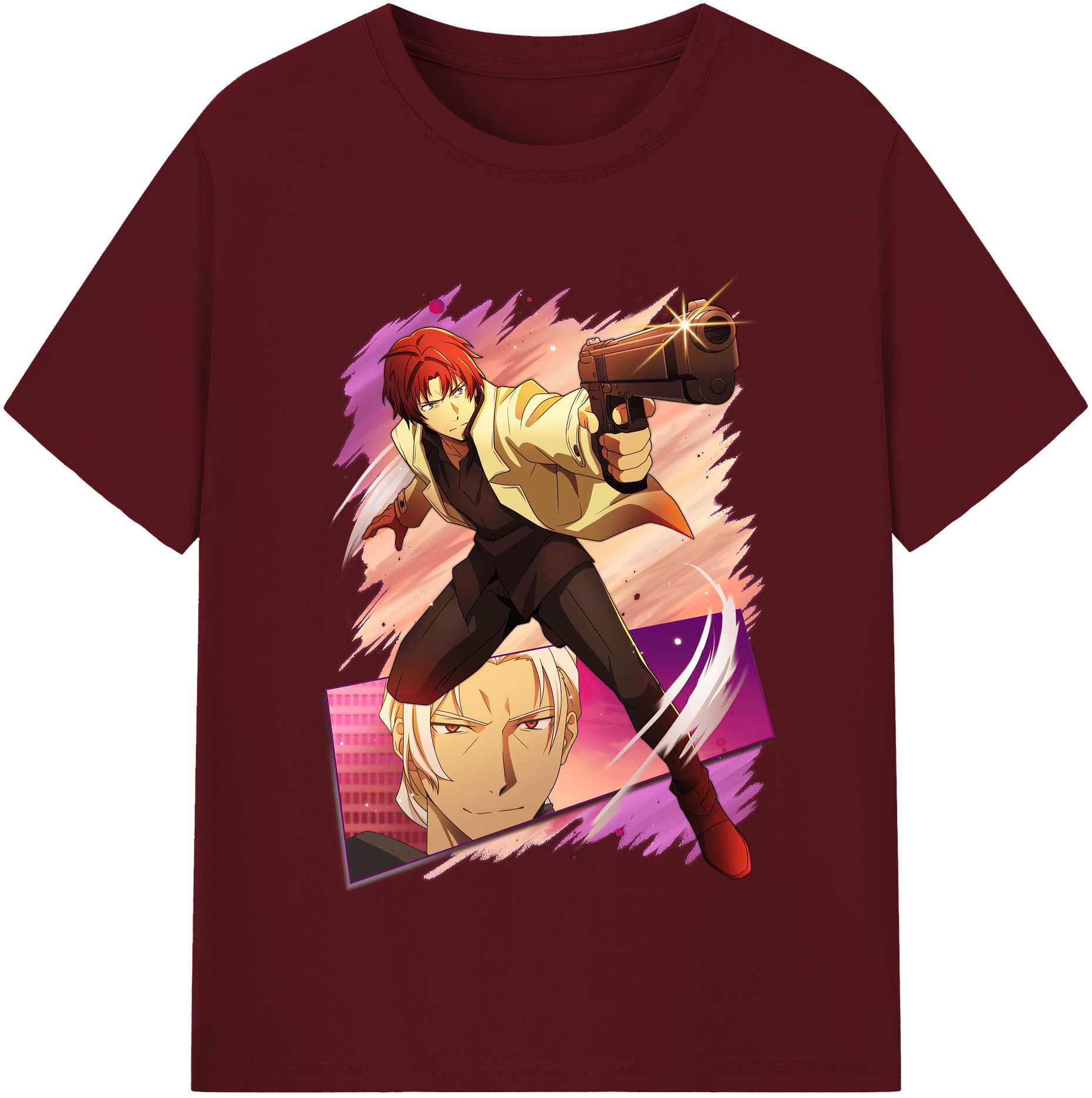 （画像用） 文豪ストレイドッグス Bungo Stray Dogs 綿100％半袖Tシャツ（フロントプリント）